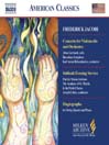 JACOBI: Cello Concerto / Hagiographa / Sabbath Evening Service